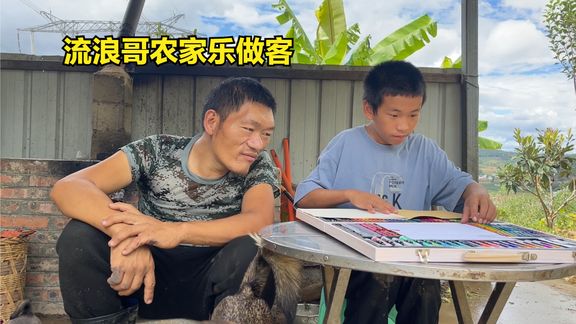 去流浪哥农家乐做客,自己摘菜、做柴火饭,炒一盘土鸡蛋很好吃