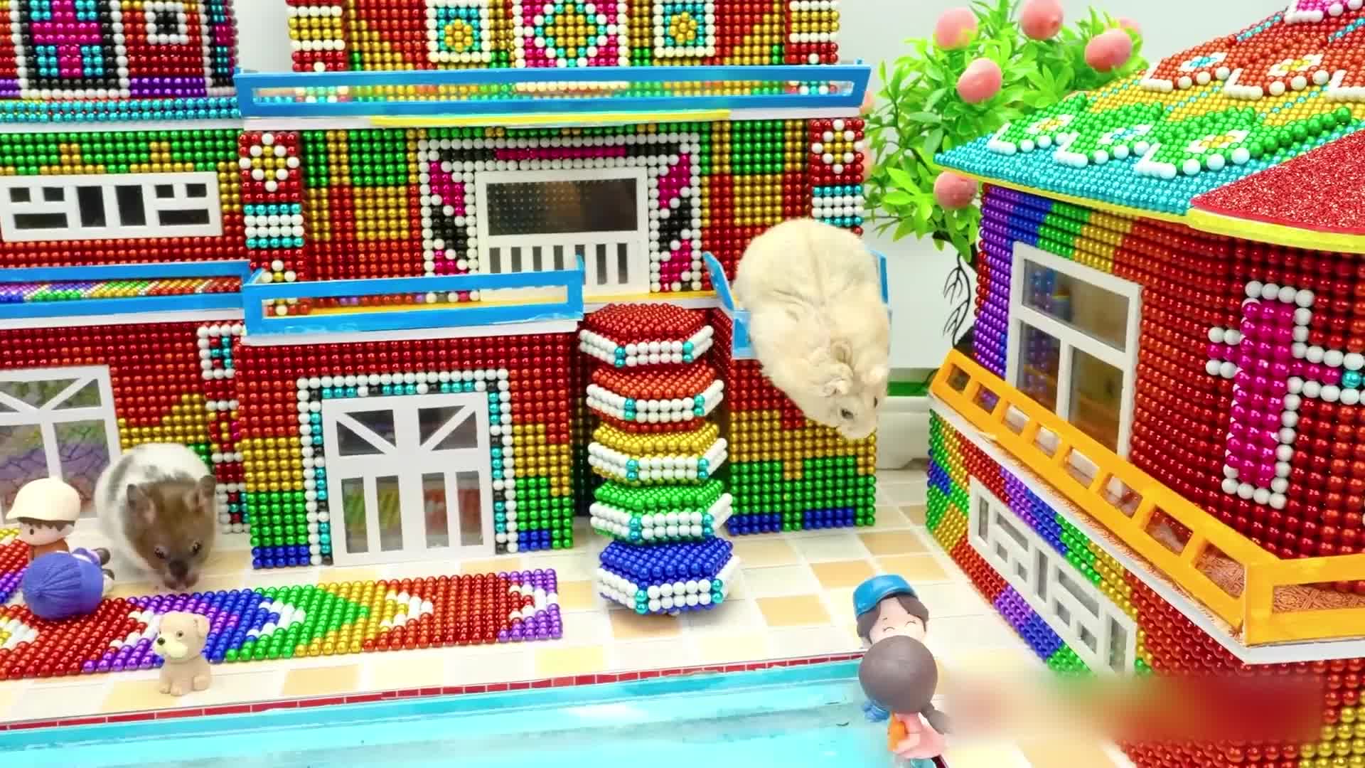 小仓鼠的磁力巴克球城堡 第4集视频封面图